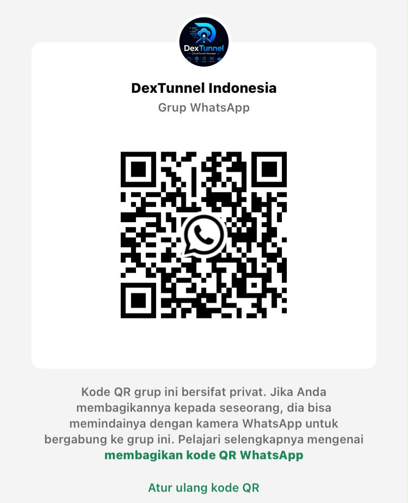 QR Code Grup WhatsApp DexTunnel